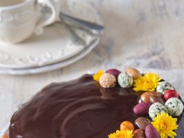 Jarná čokoládová torta
