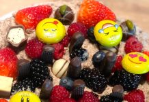 Čokoládová torta s ovocím – Recept