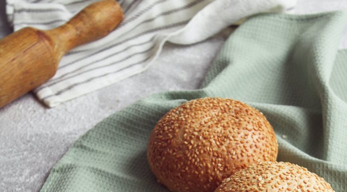 close up shot of buns with sesame seeds