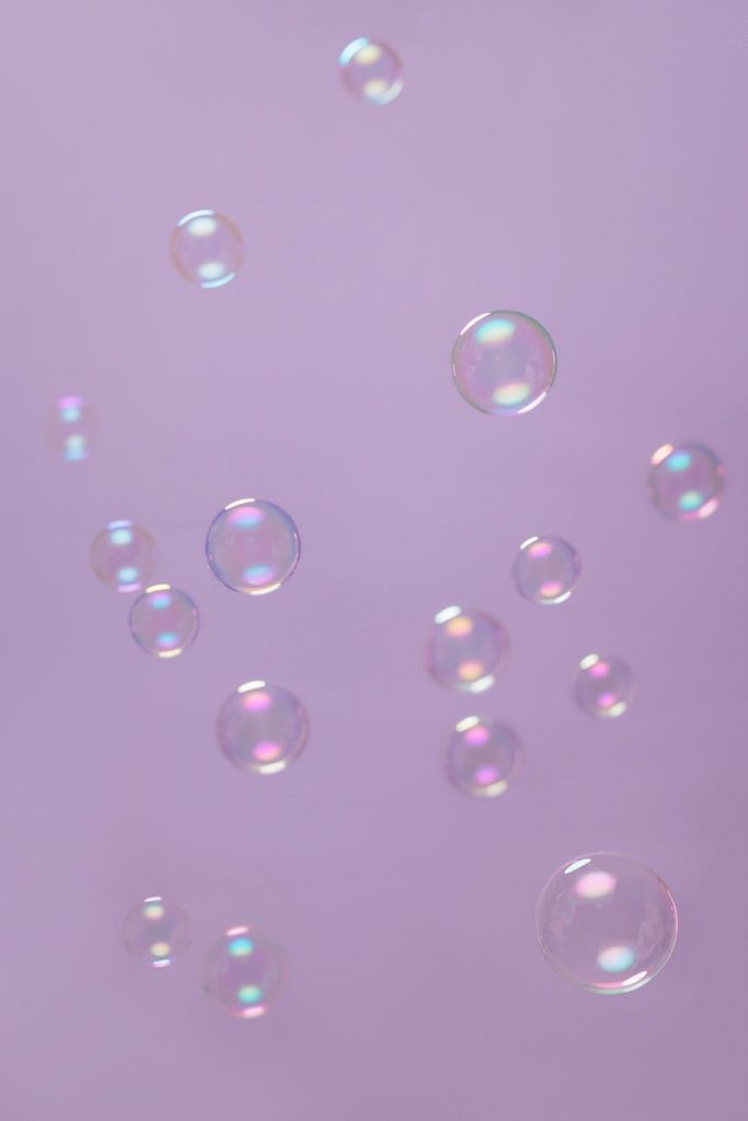bubbles on purple background