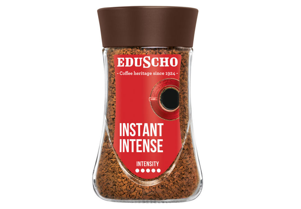 Vyskúšajte novú instantnú kávu Eduscho Instant Intense, ktorá predstavuje najintenzívnejší variant z radu instantných káv Eduscho. 