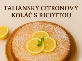 Ak hľadáte dezert, ktorý je jednoduchý, no pritom pôsobivý, tento taliansky citrónový koláč s ricottou (alebo marcarpone) je tou správnou voľbou.