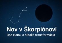 Silný Nov v Škorpiónovi: prelomový moment roka 2025 Nov v Škorpiónovi 20. novembra 2025 prináša hlbokú transformáciu, uzavretie starých tém a silné emocionálne očisty. Prečítajte si, ako túto energiu využiť pre svoj nový začiatok.
