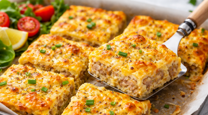 Proteínová bomba z plechu – zapekaný recept z vajec, syra a tuniaka