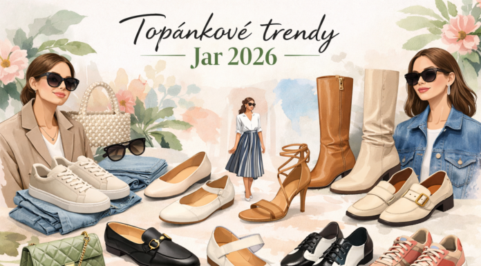 Objavte topánkové trendy jar 2026! Minimalistické tenisky, balerínky, loafers aj sandále – tipy, ako ich zladiť s outfitmi a byť štýlová každý deň.