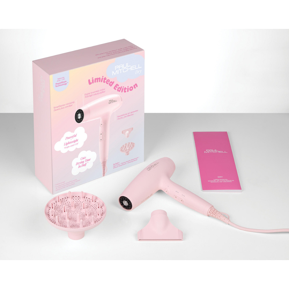 Ikonický profesionálny fén Paul Mitchell Dry Lightweight Professional Hair Dryer prichádza v limitovanej saténovej ružovej edícii, ktorá spája dizajn, výkon a maximálny komfort pri stylingu.