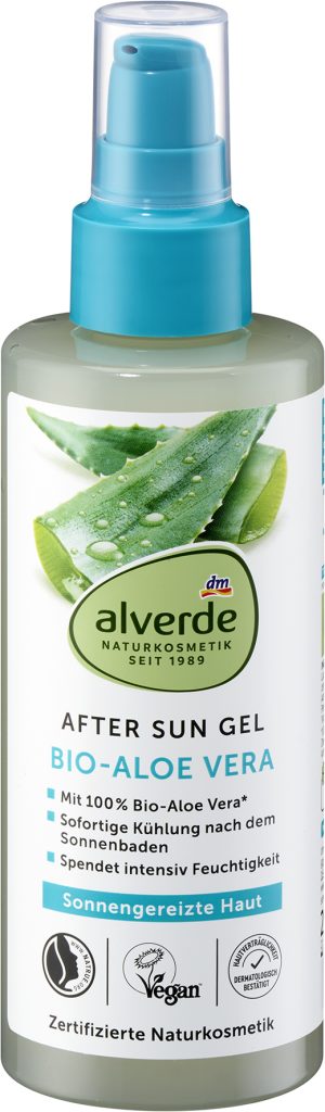 Alverde gel po opaľovaní