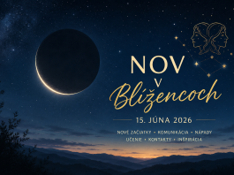 Nov v Blížencoch 15 júna 2026: Čas nových začiatkov, nápadov a dôležitých rozhovorov Nov v Blížencoch 15. júna 2026 prináša sviežu energiu, ktorá podporuje komunikáciu, učenie, nové kontakty a odvážne nápady.