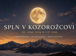 V noci z 29. na 30. júna 2026 o 1:57 hod. nastane spln Mesiaca v znamení Kozorožca. Každý spln predstavuje obdobie vrcholu, uvedomenia a dokončenia.