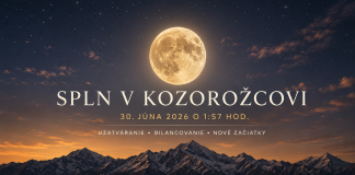 V noci z 29. na 30. júna 2026 o 1:57 hod. nastane spln Mesiaca v znamení Kozorožca. Každý spln predstavuje obdobie vrcholu, uvedomenia a dokončenia.