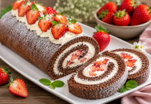Jahodová roláda s mascarpone Nadýchaný piškótový korpus, jemný mascarpone krém a sladké čerstvé jahody. Jahodová roláda patrí medzi dezerty, ktoré vyzerajú slávnostne, no ich prípravu zvládnu aj menej skúsení pekári.