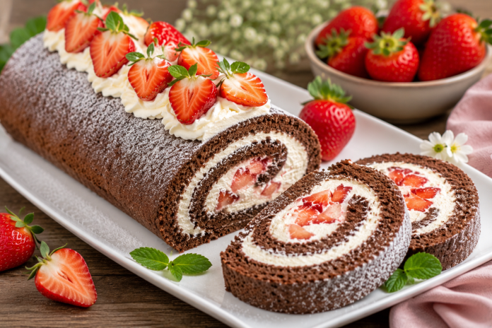 Nadýchaný piškótový korpus, jemný mascarpone krém a sladké čerstvé jahody. Jahodová roláda patrí medzi dezerty, ktoré vyzerajú slávnostne, no ich prípravu zvládnu aj menej skúsení pekári.