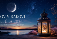 Nov v znamení Raka 14. júla 2026: Význam, energia a čo môže priniesť jednotlivým znameniam V utorok 14. júla 2026 nastáva nov v znamení Raka, ktorý symbolicky uzatvára jednu životnú kapitolu a otvára ďalšiu.