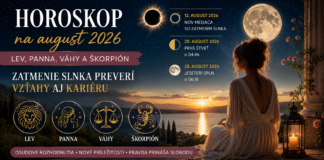 Horoskop na august 2026. Lev, Panna, Váhy a Škorpión. Veľké zatmenie Slnka preverí vzťahy aj kariéru Druhá polovica znamení zverokruhu vstupuje do augusta s energiou, ktorá nebude ponechávať veľa priestoru na váhanie. Horoskop na august 2026 naznačuje, že udalosti okolo 12. augusta, keď nastane nov Mesiaca spojený so zatmením Slnka, môžu priniesť osudové stretnutia, nečakané pracovné ponuky aj zásadné rozhodnutia vo vzťahoch.