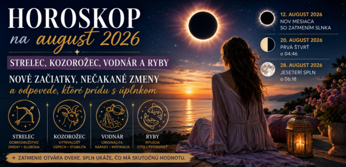 Prvá štvrť Mesiaca 20. augusta preverí, či ste pripravení konať, a jeseterí spln 28. augusta prinesie odpovede na otázky, ktoré vás sprevádzali celé leto. Je čas dôverovať sebe aj svojej intuícii.