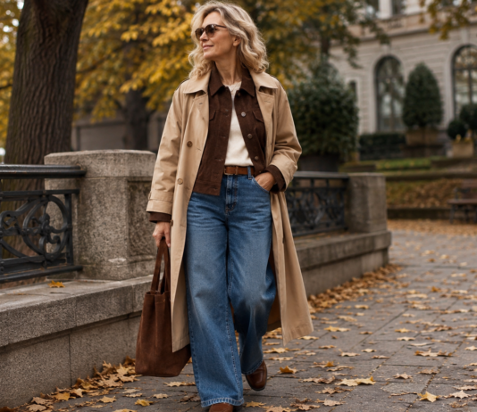 Jesenné módne trendy 2026: Barn Jacket, oversize bundy, barrel jeans aj trenčkot. Čo sa nosí a ako to kombinovať po 50-tke? Jesenná móda 2026 praje pohodliu, vrstveniu a kúskom, ktoré vyzerajú dobre bez toho, aby ste sa v nich museli cítiť ako v kostýme.