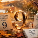 September je deviaty mesiac roka. A deviatka má v numerológii zvláštne postavenie. Je posledným jednociferným číslom a symbolicky sa spája s dokončením, životnou múdrosťou, súcitom a uzatváraním cyklov.