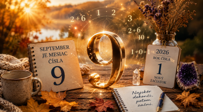 September je deviaty mesiac roka. A deviatka má v numerológii zvláštne postavenie. Je posledným jednociferným číslom a symbolicky sa spája s dokončením, životnou múdrosťou, súcitom a uzatváraním cyklov.