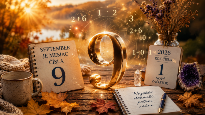 cislo_9 September je deviaty mesiac roka. A deviatka má v numerológii zvláštne postavenie. Je posledným jednociferným číslom a symbolicky sa spája s dokončením, životnou múdrosťou, súcitom a uzatváraním cyklov.
