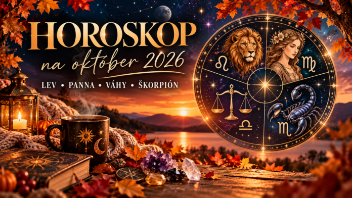 Horoskop na október 2026 – Lev, Panna, Váhy a Škorpión